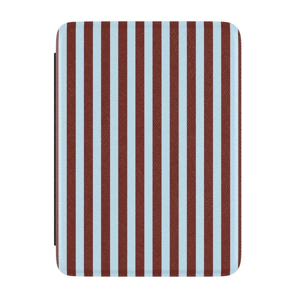 Casely Sunday in Brooklyn 6" Kindle Case Blue Burgundy Stripes